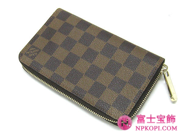 (LOUIS VUITTON)ルイヴィトン ブランドコピー ダミエ財布 ジッピーコンパクト ウォレット N60028
